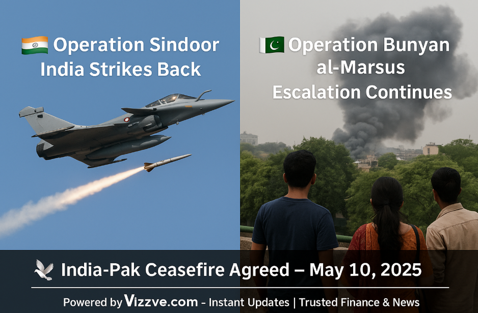 Top 5 Breaking News in India – May 10, 2025 | India-Pakistan Ceasefire, Operation Sindoor, IPL Update